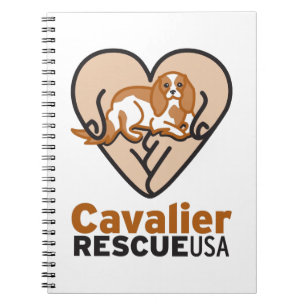 Cavalier Rescue USA Logo Notebook