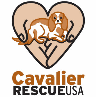 Cavalier Rescue USA Logo Standing Photo Sculpture