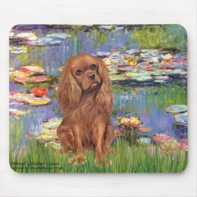 Cavalier (Ruby7) - Lilies 2 Mouse Mat (Front)