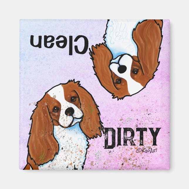 Cavalier Spaniel Dishwasher magnet (Front)