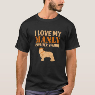 Cavalier Spaniel Pet Funny Boy Dog Puppy Gender Re T-Shirt