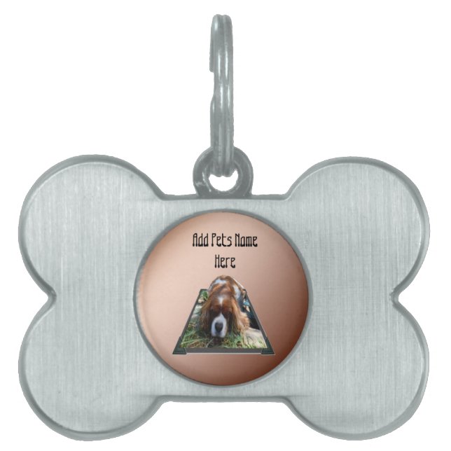 Cavalier Spaniel Popout Art,  Pet ID Tag (Front)