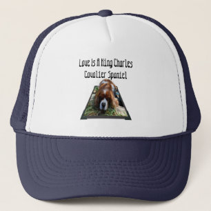 Cavalier Spaniel Popout Art, Truckers Hat
