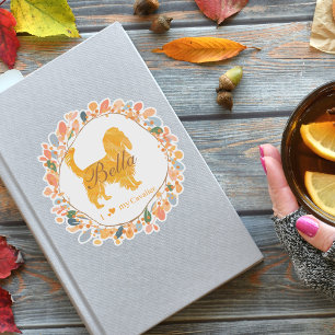 Cavalier Sticker - Personalised Pastel Orange Gift