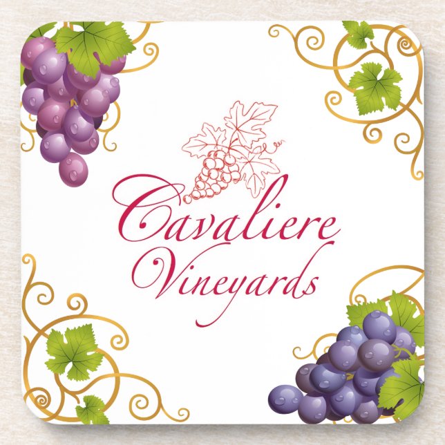Cavaliere Vineyards Coasters (set of 6) (Front)
