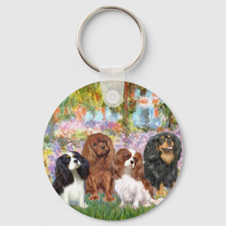 Cavaliers (4) - in Monet's Garden Key Ring