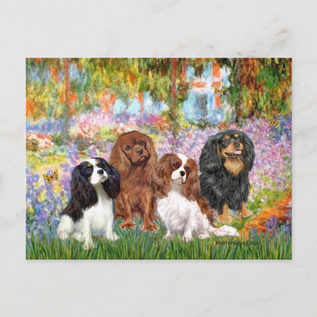 Cavaliers (4) - in Monet's Garden Postcard (Front)