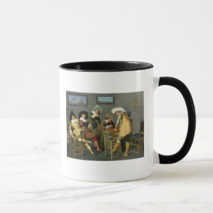 Cavaliers in a tavern mug