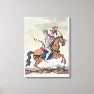 Cavalry Archer, from 'L'Antica Roma', 1825 (colour Canvas Print
