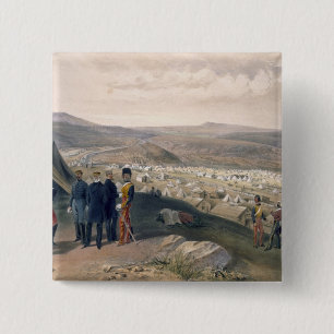 Cavalry Camp, plate from 'The Seat of War in the E 15 Cm Square Badge