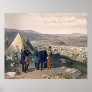 Cavalry Camp, plate from 'The Seat of War in the E Poster