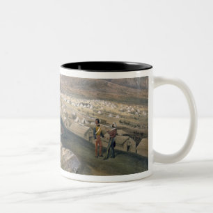 Cavalry Camp, plate from 'The Seat of War in the E Two-Tone Coffee Mug