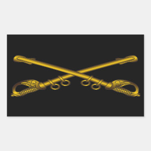 Cavalry Crossed Sabres Stickers