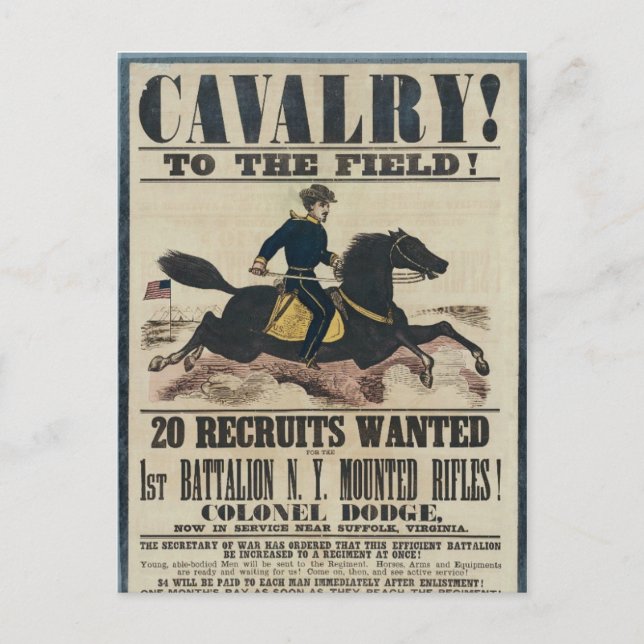 Cavalry! Postcard (Front)