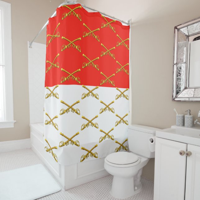 Cavalry  shower curtain (In Situ)