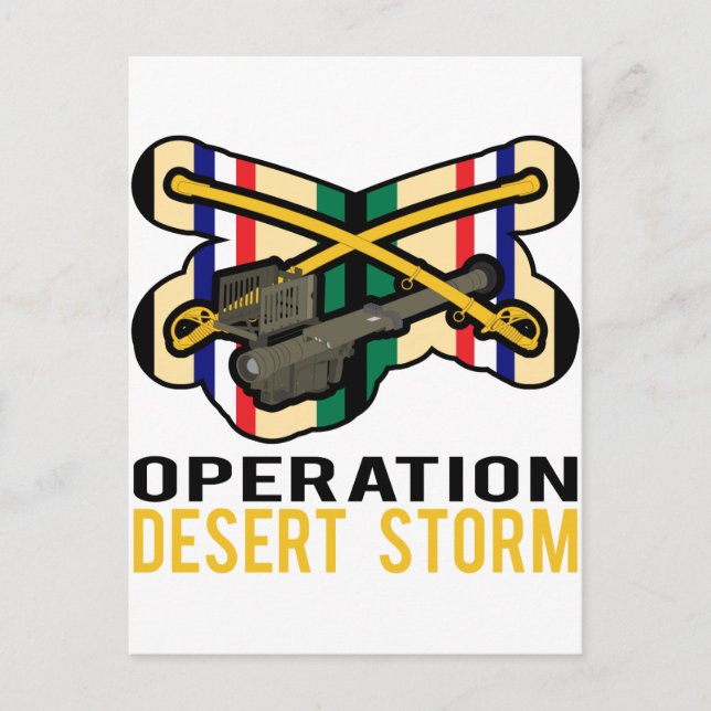 Cavalry Stinger Desert Storm Postcard (Front)