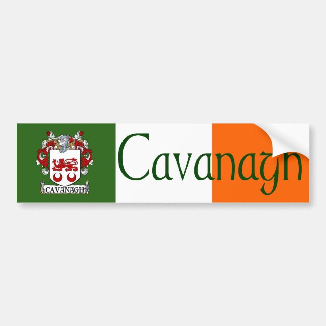 Cavanagh Coat of Arms Bumper Sticker (Front)