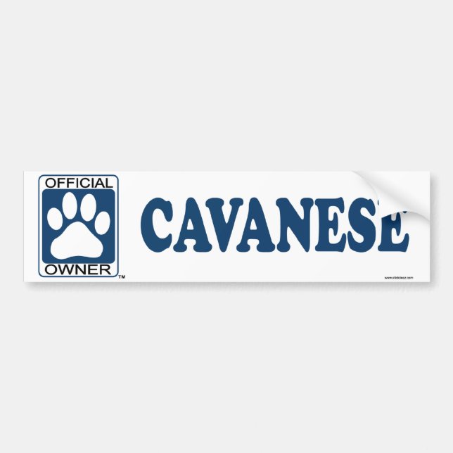 Cavanese Blue Bumper Sticker (Front)