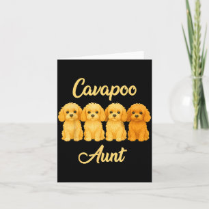 Cavao Aunt Cute Dog Lover Gift Funny Women Puppy O Card