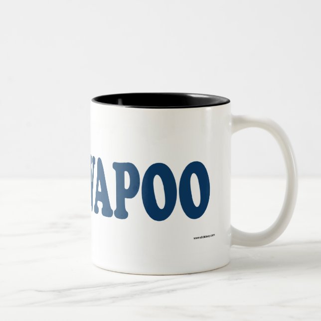 Cavapoo Blue Two-Tone Coffee Mug (Right)