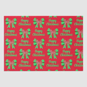 Cavapoo Christmas Dog & Bow Red Tissue Paper