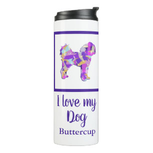 Cavapoo Cute Dog Silhouette PPY&B  Thermal Tumbler