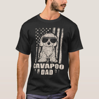 Cavapoo Dad Cool Vintage Retro Proud T-Shirt