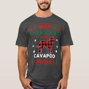 Cavapoo Dog Christmas Pajama Dog Xmas Ugly Christm T-Shirt