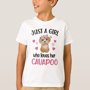 Cavapoo Dog Girl Cavoodle Dog Lover Cavapoo Mum T-Shirt