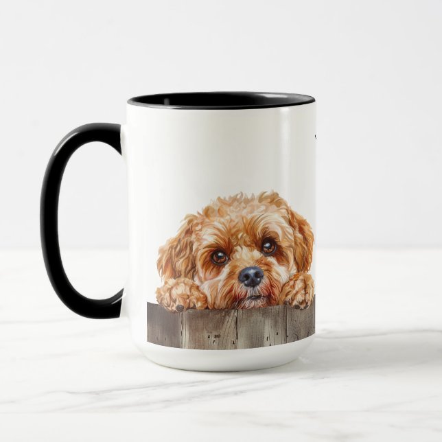 Cavapoo Dog Mug (Left)