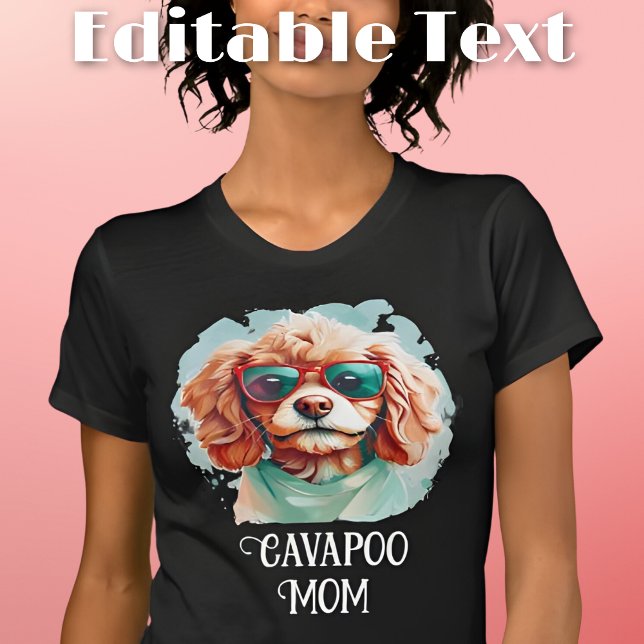 Cavapoo Dog Mum Sunglasses T-Shirt (Creator Uploaded)