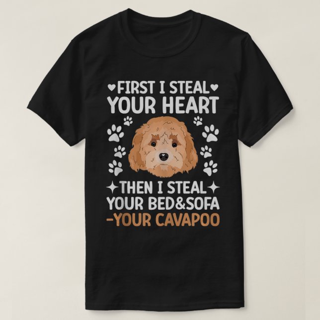 Cavapoo Owner Funny Cavapoo Dad Cavapoo Mum  T-Shirt (Design Front)