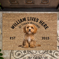 Cavapoo Personalised Dog Lover Doormat