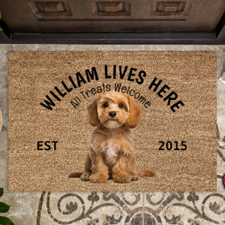 Cavapoo Personalised Dog Lover Doormat