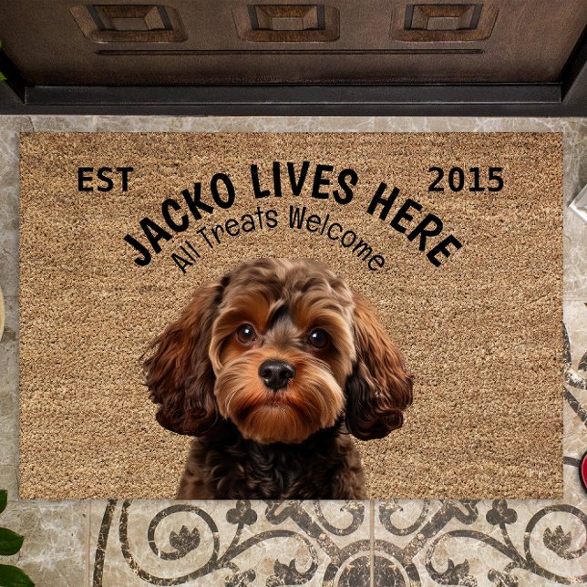 Cavapoo Personalised Pet Doormat (Creator Uploaded)