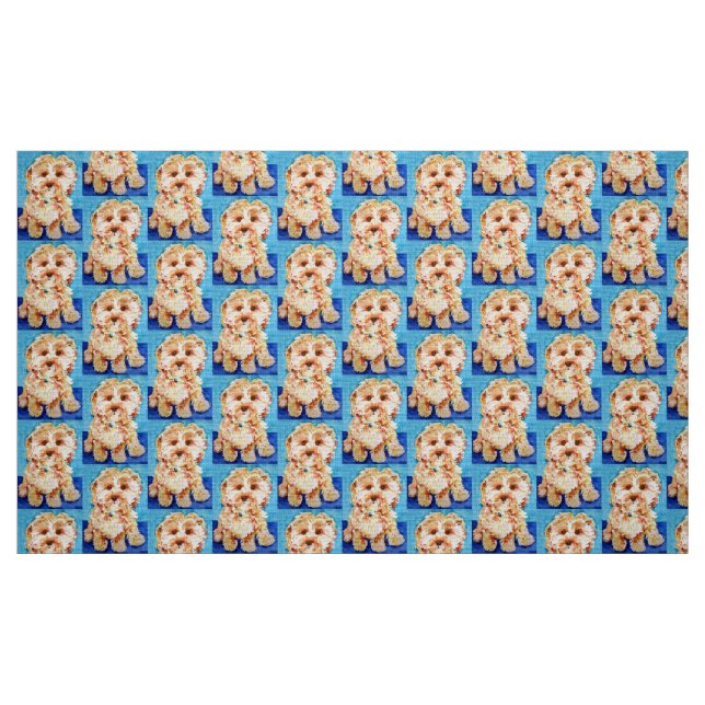 Cavapoo puppy " Ollie". Fabric (Fat Quarter)