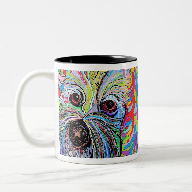 Cavapoo Two-Tone Coffee Mug (Left)