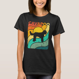 Cavapoo Vintage Sunset Mum Dad T-Shirt