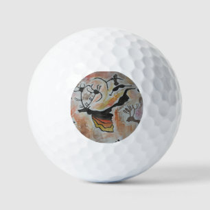 Cave Art Abstract  Golf Balls