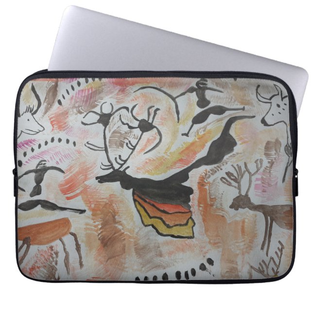 Cave Art Abstract Laptop Sleeve (Front)