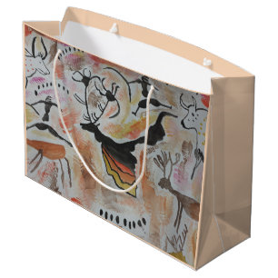 Cave Art Abstract  Large Gift Bag