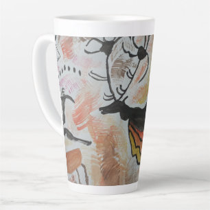 Cave Art Abstract Latte Mug