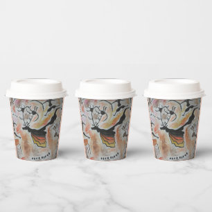 Cave Art Abstract Paper Cup
