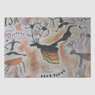 Cave Art Abstract Tissue Paper