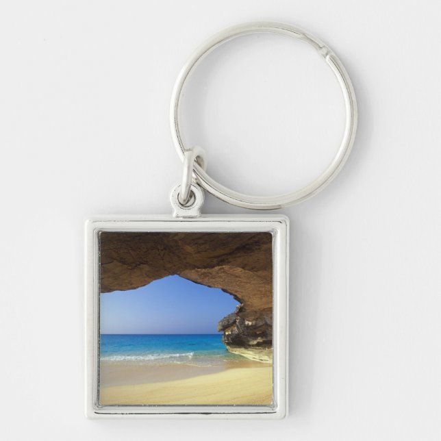 Cave at French Bay, San Salvador Island, Key Ring (Front)