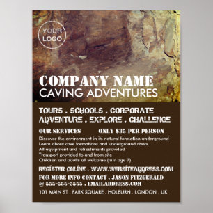 Cave, Caving Adventure Advertising Poster