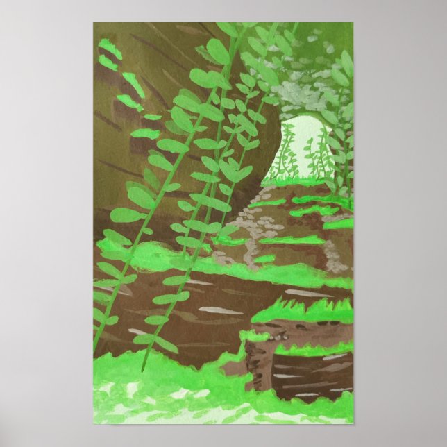 Cave Climbing Poster (Front)