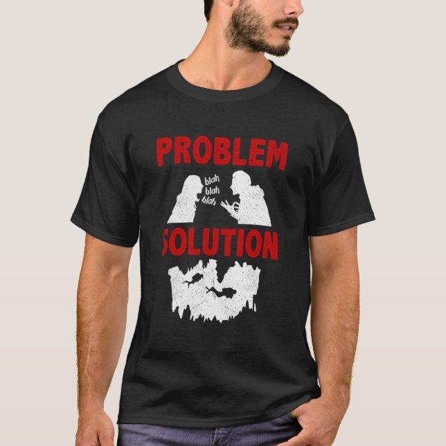 Cave Diving Diver Problem Solution Hobby T-Shirt (Front)