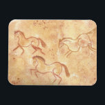 Cave Drawing Painting of Horses Magnet<br><div class="desc">Cave drawing watercolor painting depicting 3 horses galloping,  jumping and bucking.</div>