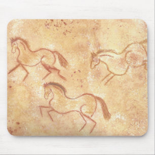 Cave Drawing Painting of Horses Mouse Mat